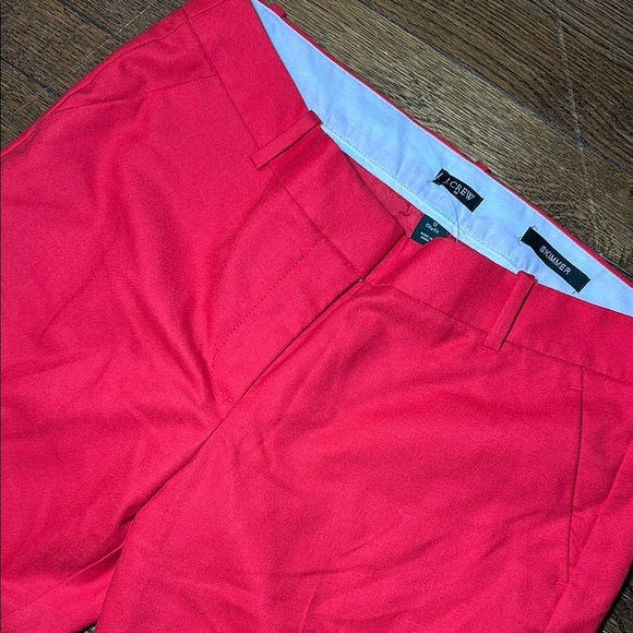 J. Crew Women's Red Skimmer CityFit Pants. NWT - Picture 5 of 7